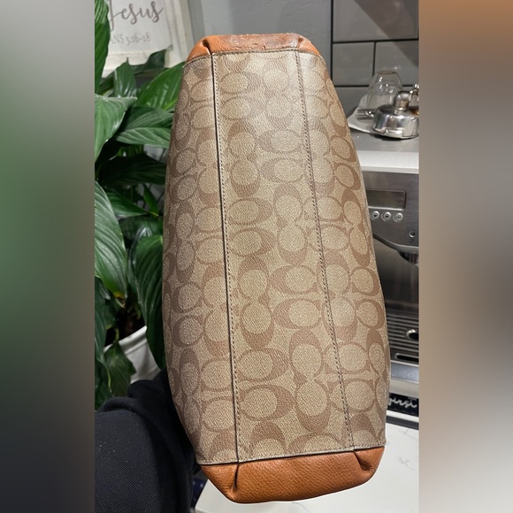 Coach Signature Christie Carryall Tote Shoulder Bag - Picture 4 of 14